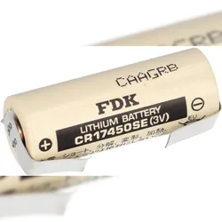 FDK Lithium 3V Batterie CR 17450SE A - Zelle U Lötfahne Temperaturbereich -40 - +85°C