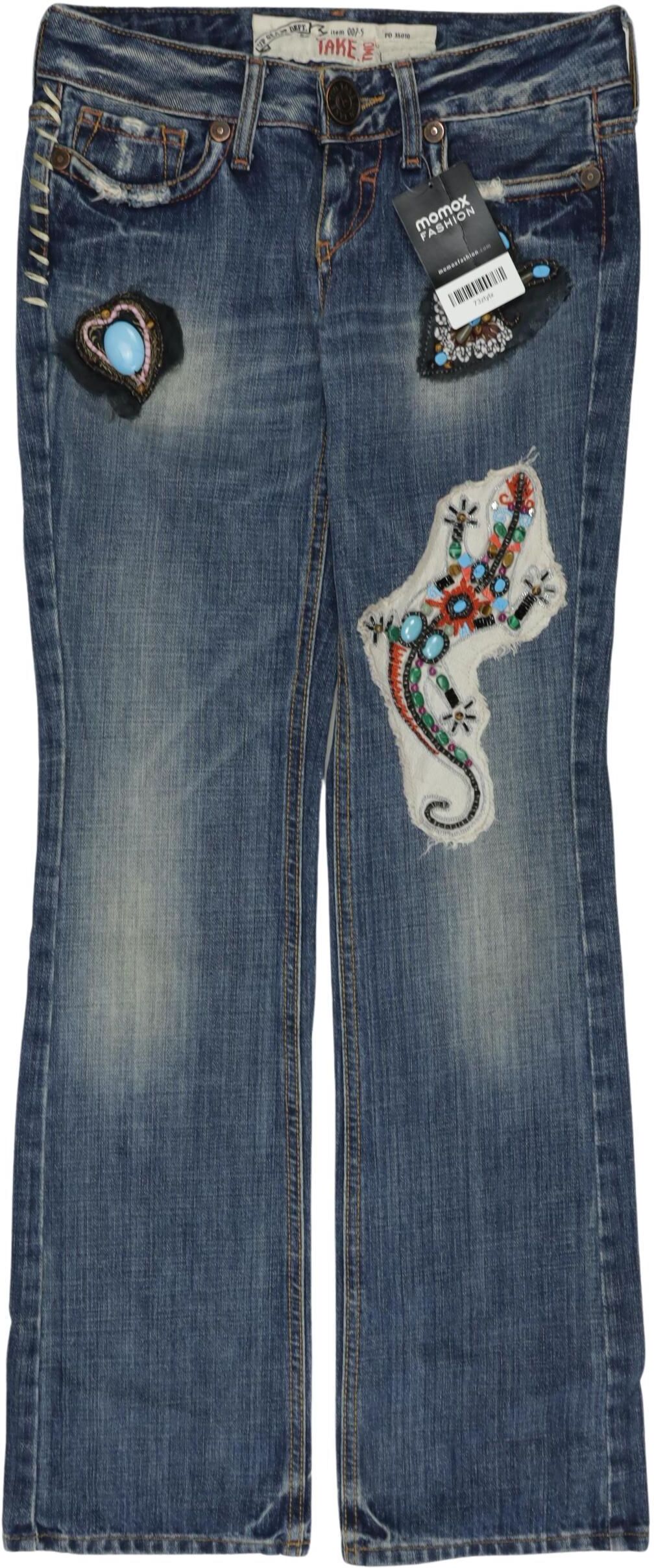 Take Two Damen Jeans, Blau, Gr. W27, Baumwolle - Second Hand