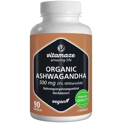 ASHWAGANDHA EXTRAKT 500 mg Kapseln vegan 90 St