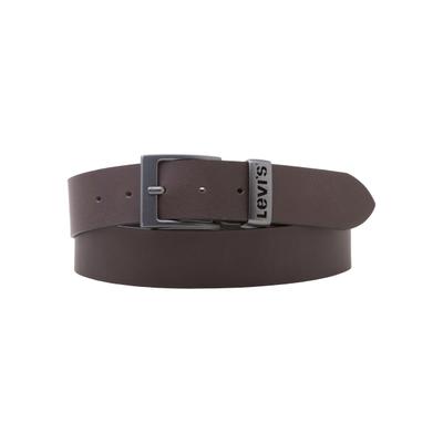 Ledergürtel LEVI'S "ASHLAND METAL GÜRTEL", Damen, Gr. 95, braun, Leder, Gürtel Ledergürtel