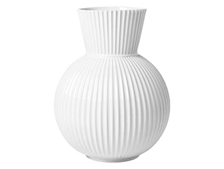 Lyngby Porcelæn Vase H34 cm Lyngby Tura Vases et pots de fleurs Rainures classiques