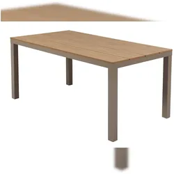 Merxx Tisch 160 x 90 cm, Aluminium, Champagner