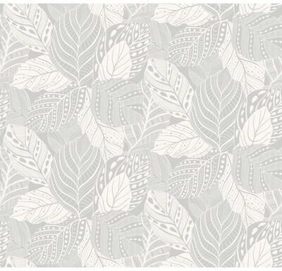 York Wallcoverings Vinca Grey Wallpaper