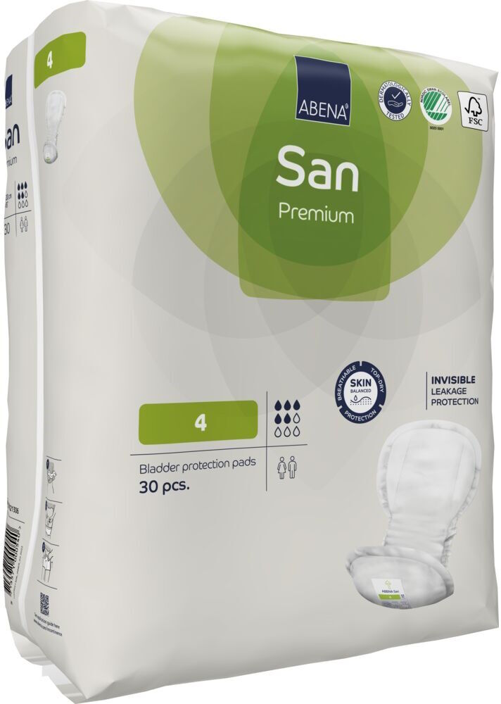 Abena San 4 Premium Lysegrøn Medicinsk udstyr 30 stk