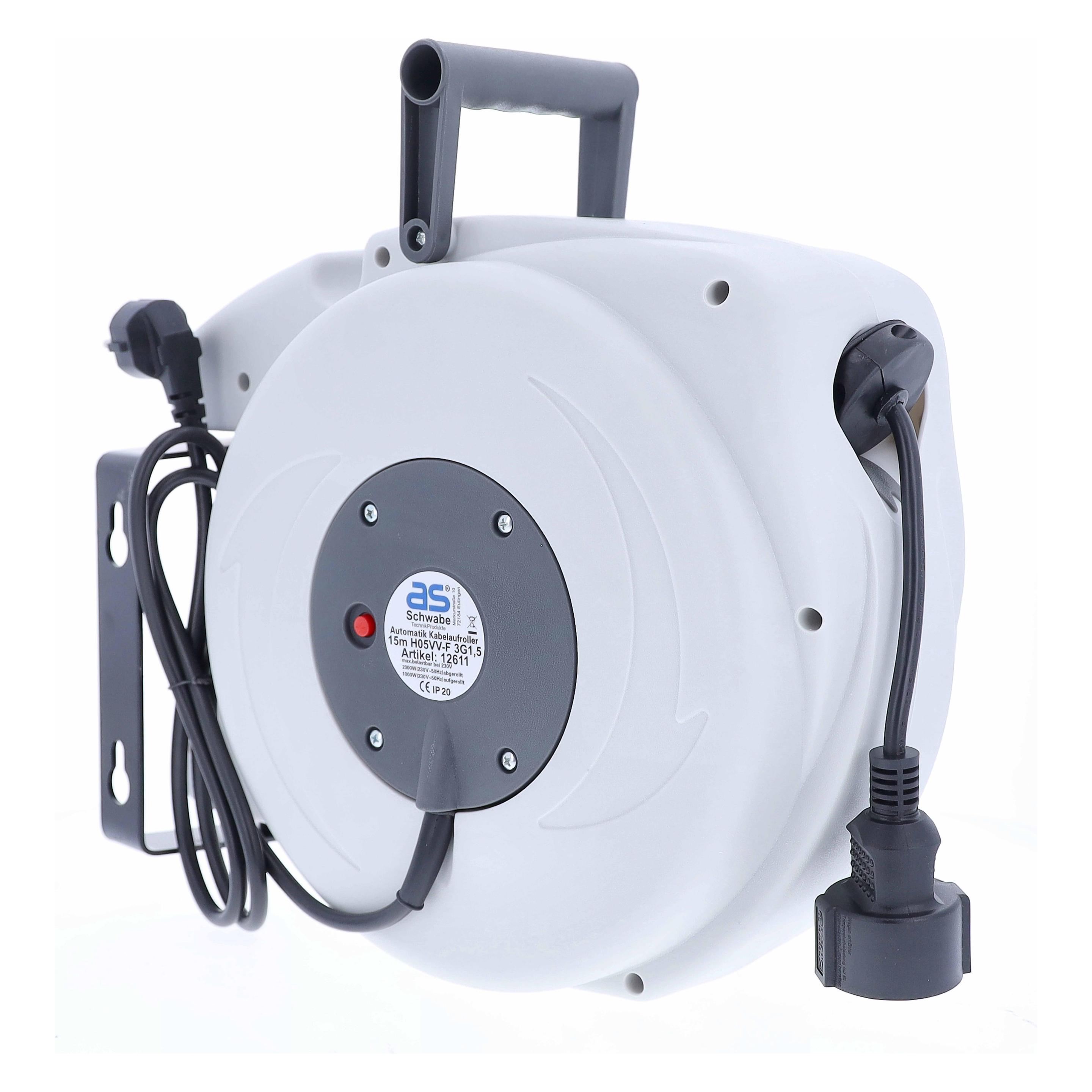 As - Schwabe Automatischer Kabelaufroller (15 m, 1.50 mm²) (12611)