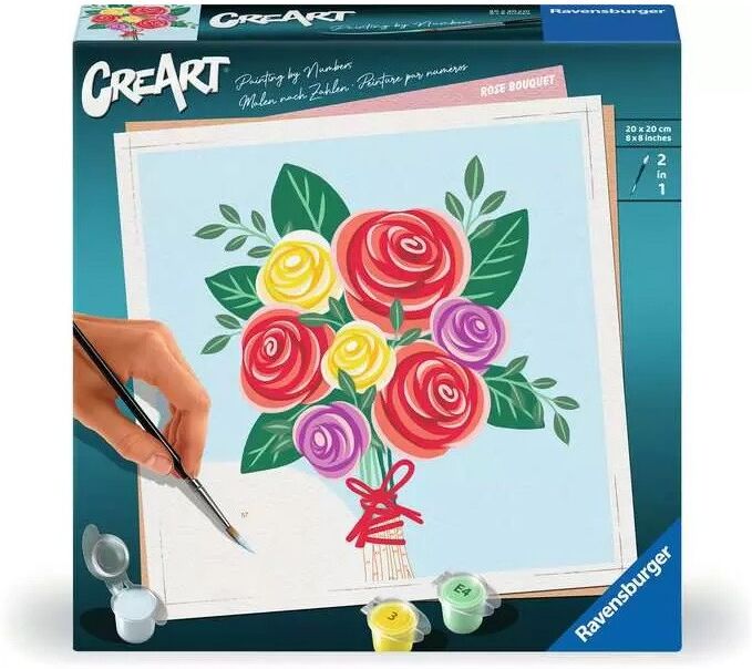 CreArt 20x20cm : Bouquet de roses - Ravensburger