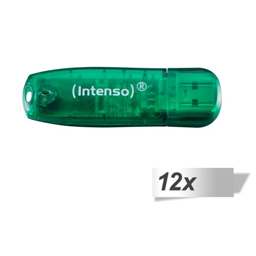 12x1 Intenso Rainbow Line 8GB USB Stick 2.0