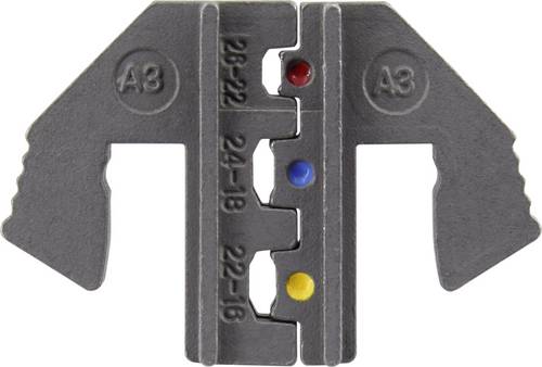 TOOLCRAFT PLE-0A3 Crimp-Einsätze Isolierte Kabelschuhe Quetschbereich: 0.1 bis 1.5mm² Passend für Marke (Zangen): TOOLCRAFT PZ-500
