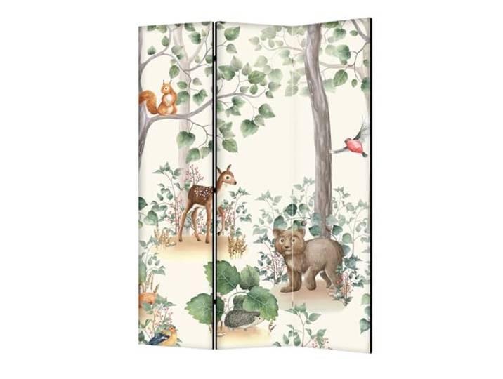framed concept - Paravent Raumteiler Holz 135x172 cm, 3-teilig beidseitig, Sichtschutzwand