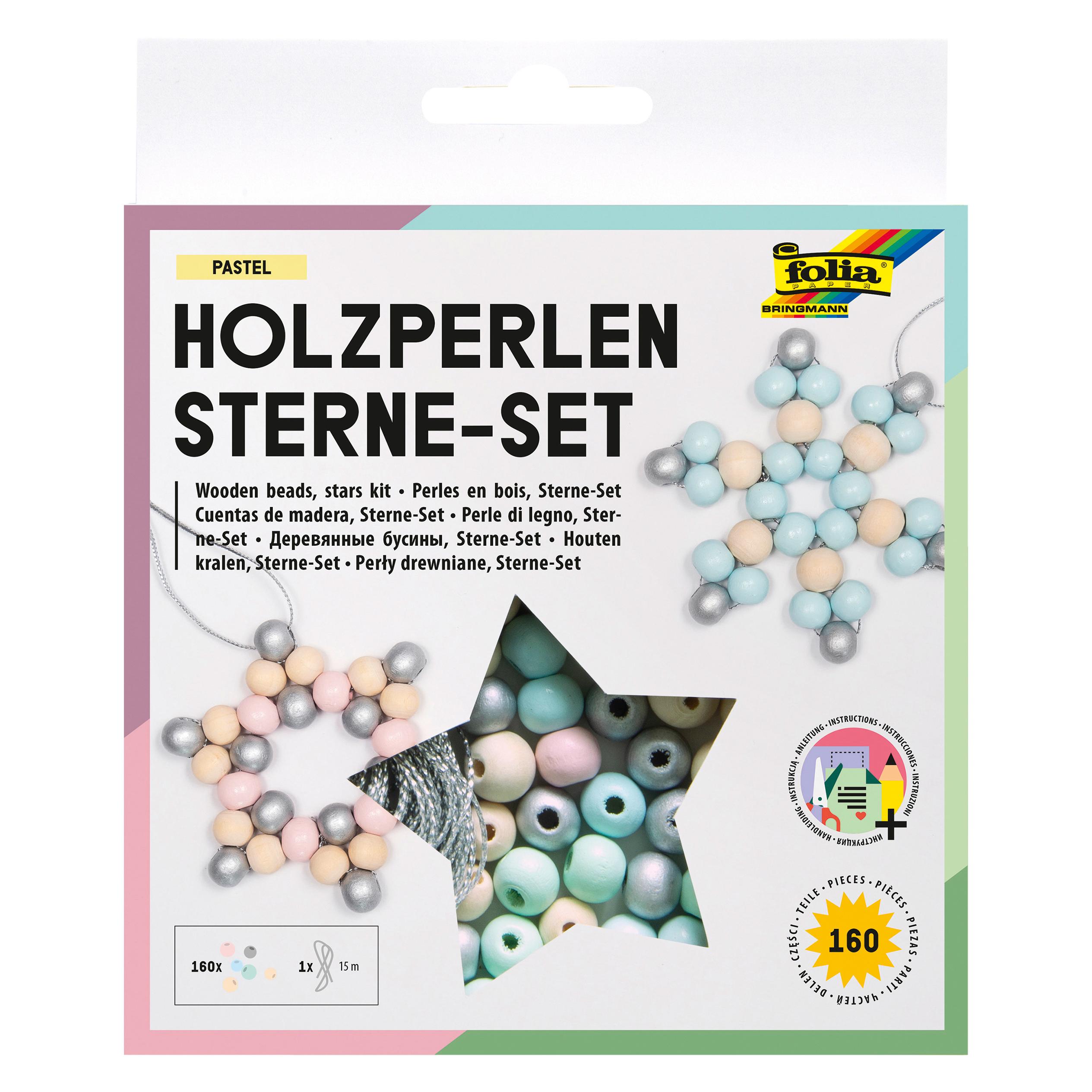 Folia Holzperlen Sterne (22522)