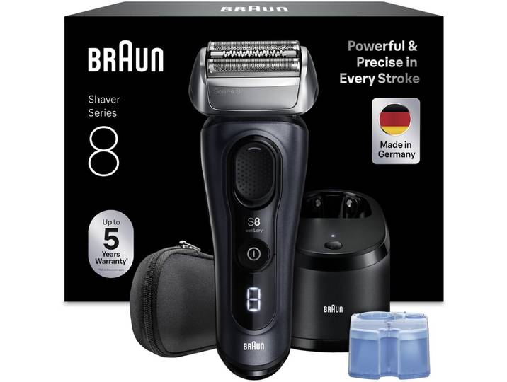 Braun Series 8 8663CC - Elektrisch Scheerapparaat voor mannen - SensoAdapt voor elke Baarddichtheid - SmartCare Center