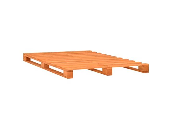 vidaXL Palettenbett Braun Massivholz Kiefer 120×200 cm