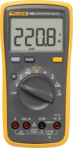 Fluke 15B+/EUR Hand-Multimeter digital CAT III 600 V Anzeige (Counts): 4000