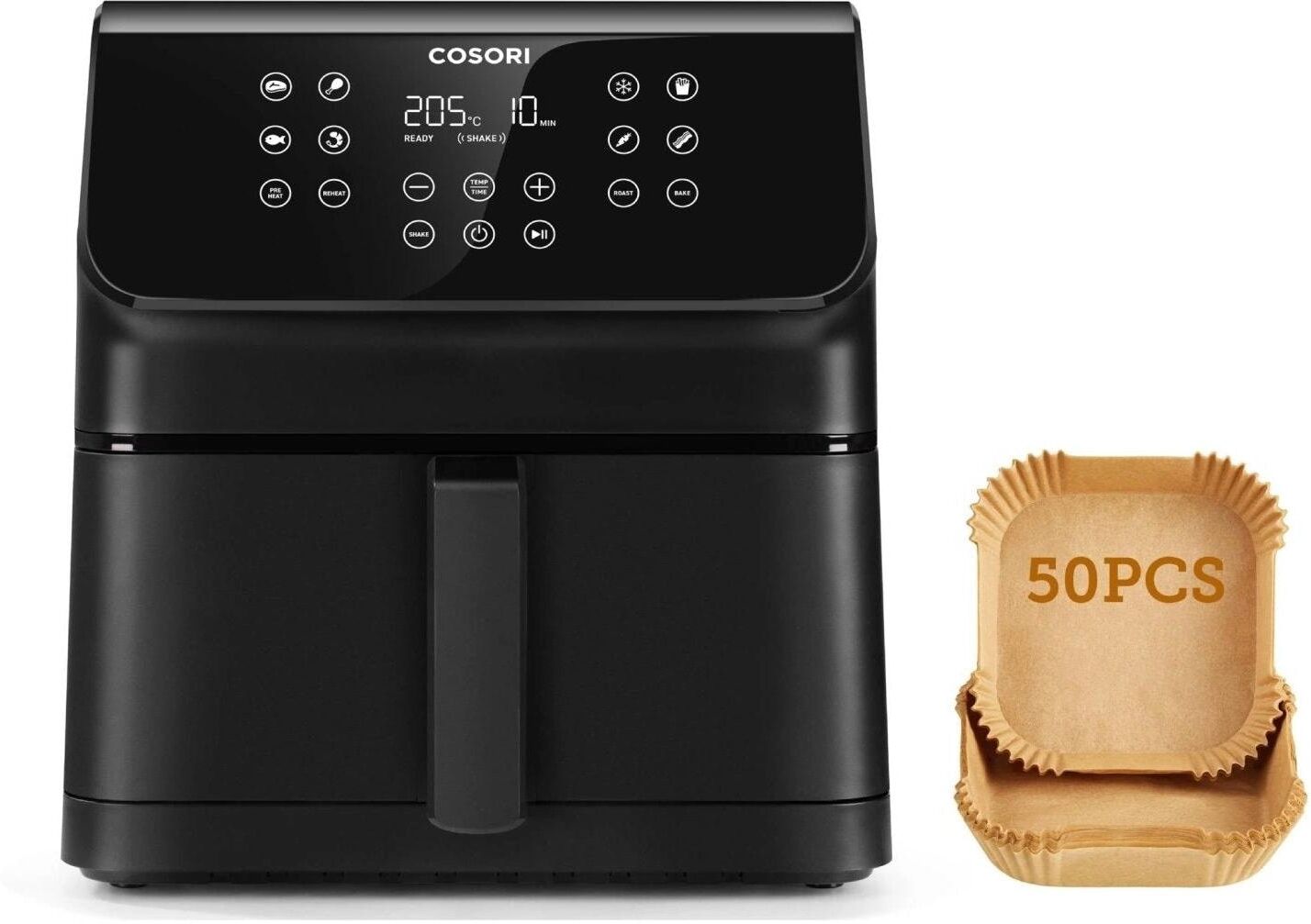 Heissluftfritteuse "Cosori Premium II Plus 6,2 l", schwarz, Fritteusen, Heissluftfritteuse schwarz Einheitsgröße
