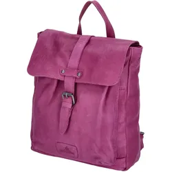 The Skandinavian Brand Damen Leder Rucksack - Purple