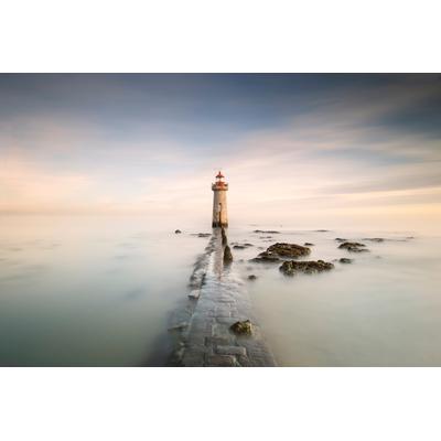 Fototapete PAPERMOON "Photo-Art JOSE BEUT, LEUCHTTURM", bunt, B:4m L:2,6m, Vlies, Tapeten