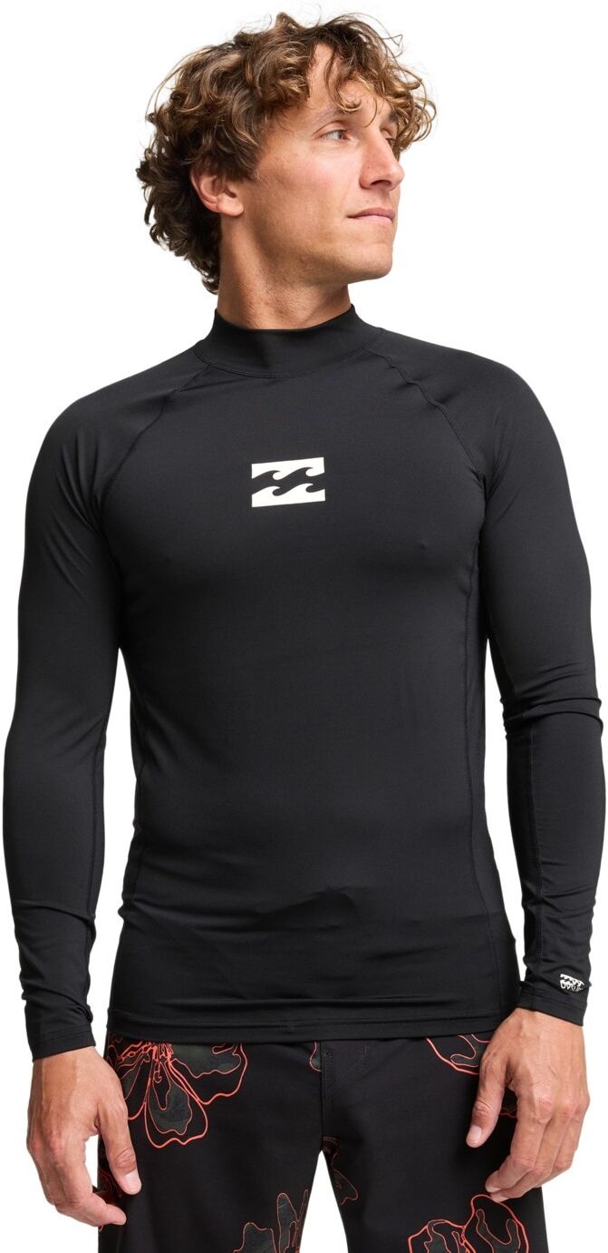 Rash Guard BILLABONG "Waves All Day", Herren, Gr. L, schwarz, Obermaterial:85% Polyester, 15% Elasthan., Shirts Rash Guard schwarz L