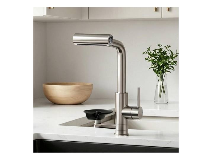 LuxusKollektion Spültischarmatur Küchenarmatur mit Brause und Gläserspüler (1-St)
