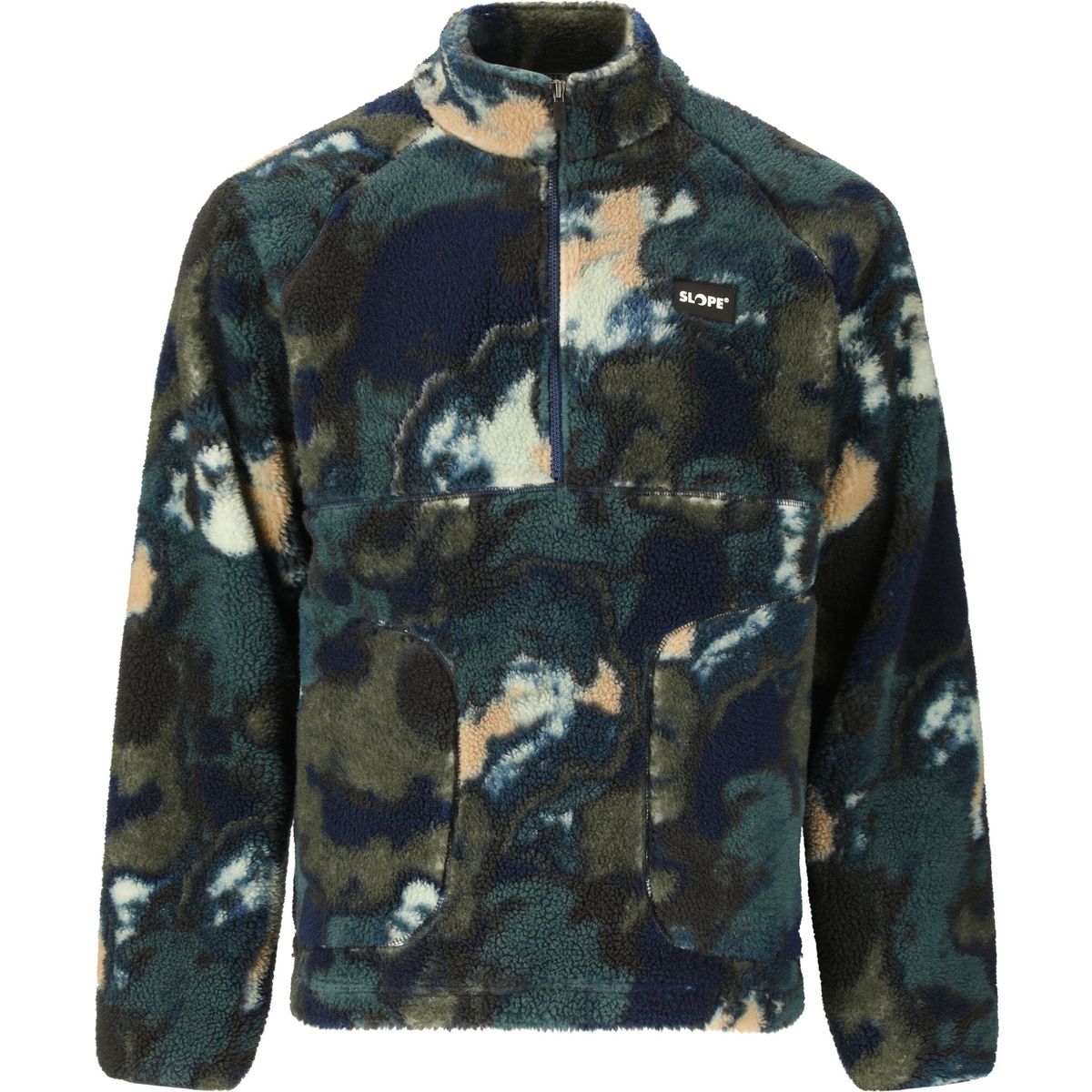 Slope Kendor M AOP Half Zipteddy Fleece grape leaf (3256) M SL264026-3256-M