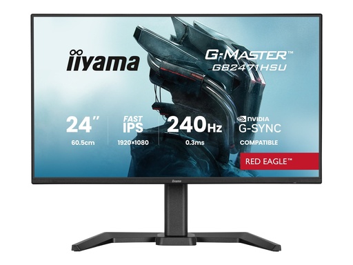 Iiyama G-MASTER Red Eagle GB2471HSU-B1 - LED-Monitor - Gaming - 60.5 cm (24") (GB2471HSU-B1)