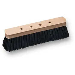 Andreas Bürsten GmbH Saalbesen, 280 mm, feine schwarze PET-Borste, 4-Loch