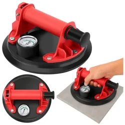 Vakuumsaugnapf für Fliesen, Glasuren und Glas mit Manometer, 20 cm