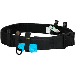 tee-uu BLACK Koppel Schwarz mit 4 Klettschlaufen