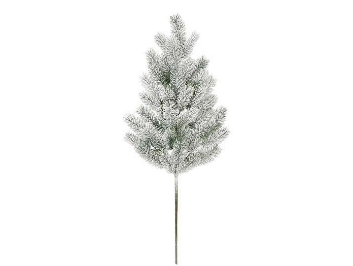 Kunstzweig I.GE.A. Tannenzweig , grün, weiß, B:28cm H:75cm L:8cm, Kunststoff, Kunstpflanzen, Kunstzweig, Dekozweig Kunstzweig Adventskranz Kranz Gesteck Weihnachtsdeko