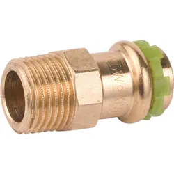 Rotguß Pressfitting V-Kontur Übergangsnippel mit AG 35x1 P 4243 G