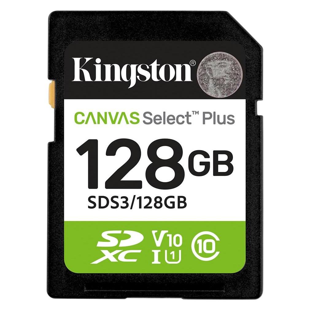 Kingston Canvas Select Plus (128 GB, SD, SDXC, U1, UHS-I) (SDS3/128GB)