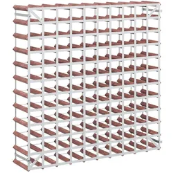 vidaXL, Weinregal, Qubelus (120 Flaschen, 22.50 x 22.50 x 110 cm)
