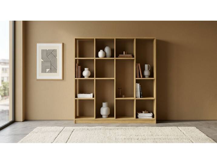 Bibliothèque moderne sur mesure Pickawood Chêne Naturel huilé