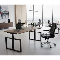 Büromöbel höhenverstellbarer Schreibtisch LaQ2