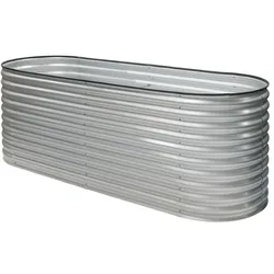 Westmann Metall Hochbeet Gartenbeet Grow Faster silber 240x80x82cm