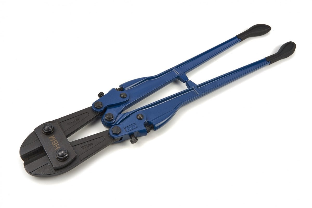 HBM Profi gesmede boutenschaar en betonschaar, 900 mm, blauw