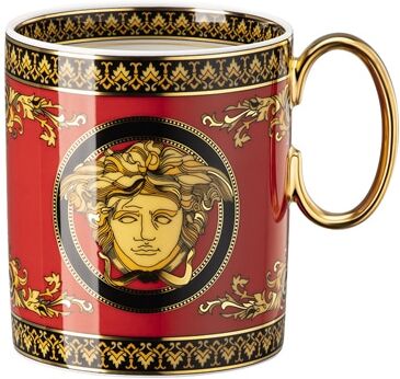 Versace Taza mug Medusa . Rojo