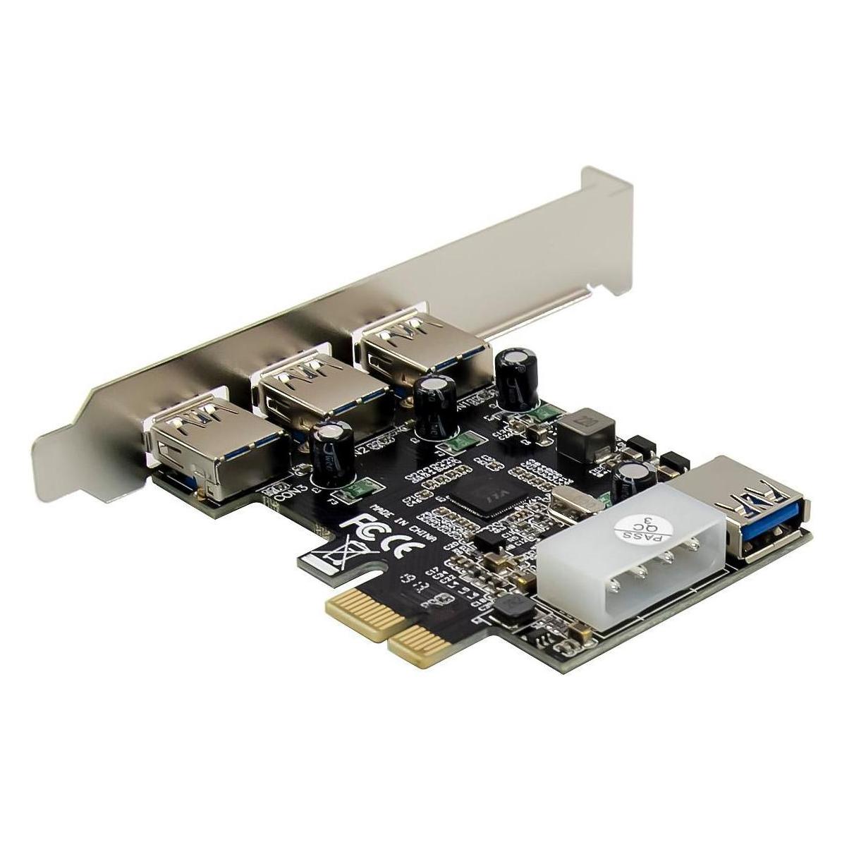 MicroConnect 3+1 port USB 3.0 PCIe card (MC-USB3.0-F2B2-V2)