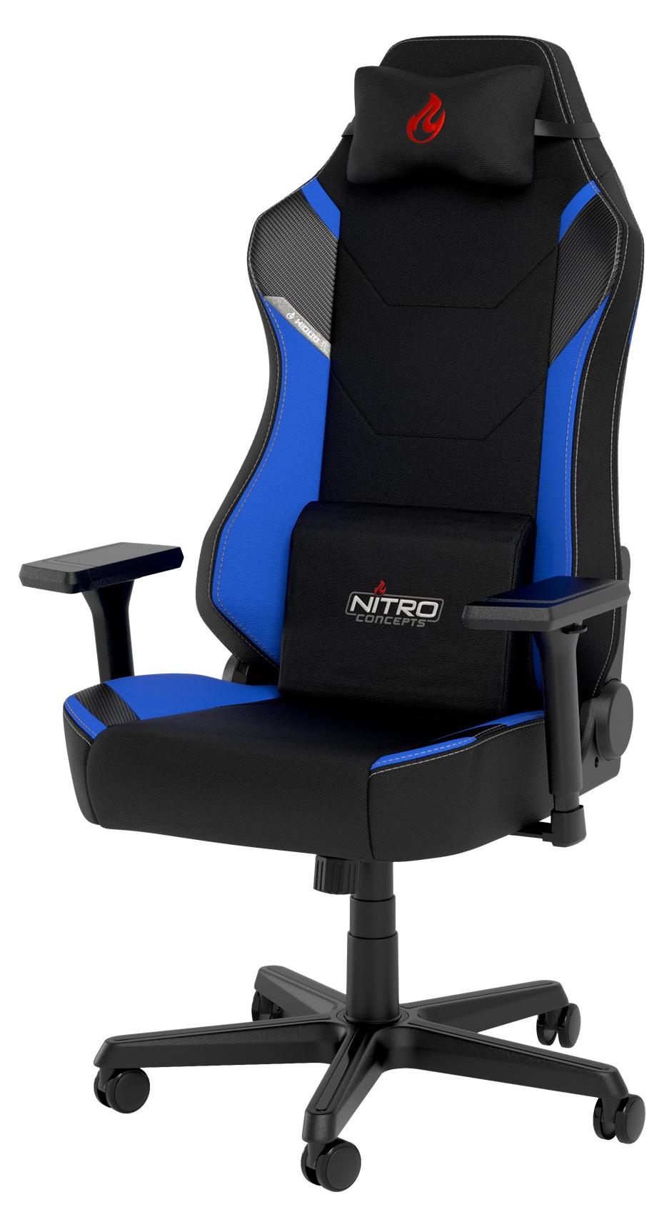 Nitro Concepts X1000, PC-Gamingstuhl, 135 kg, Gepolsterter Sitz, Gepolsterte Rückenlehne, PC, Schwarz