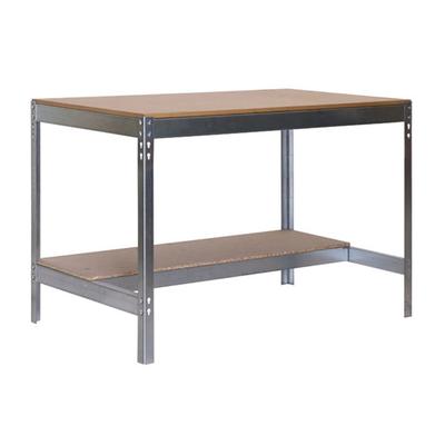 SimonRack Arbeitstisch für Werkstatt, 1210x610 mm, Tragfähigkeit 600 kg, Verzinkt - BT-0