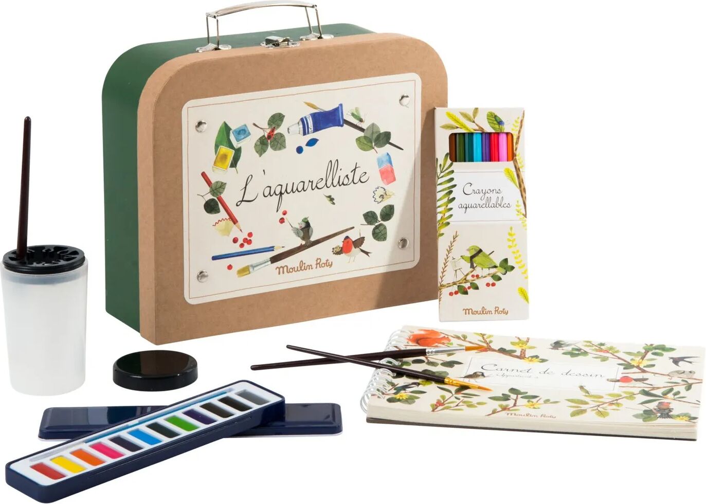Moulin Roty Valise aquarelliste Le Jardin du Moulin Multicolore taille unique