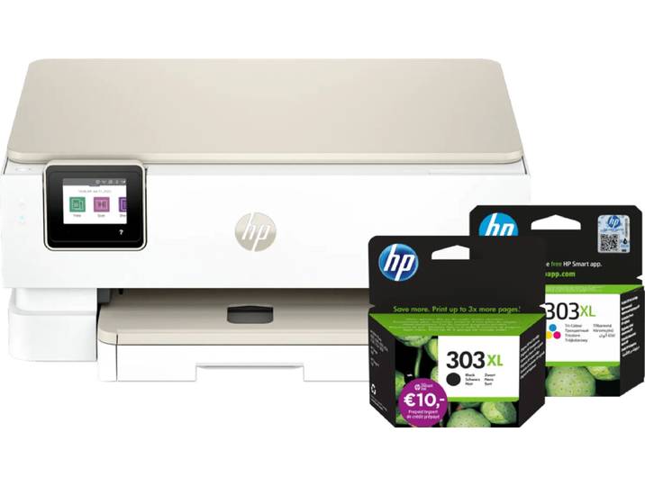 HP Envy Photo 7230 All-in-One + 1 zwarte XL + 1 kleuren XL cartridge
