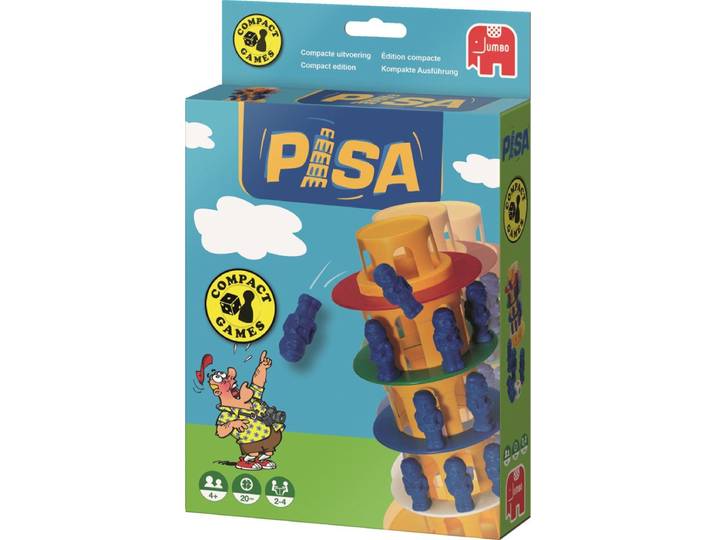 Jumbo Toren Van Pisa - Reiseditie - Actiespel - Compact en licht