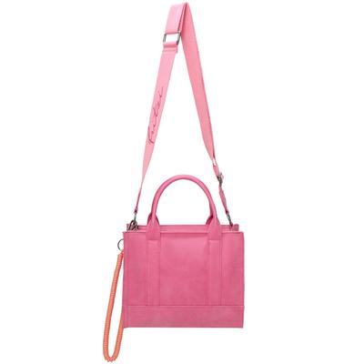 Henkeltasche FRITZI AUS PREUSSEN "Fritzi SquareN", Damen, Gr. B/H/T: 11cm x 26cm x 21cm, pink, Lederimitat, unifarben, Taschen, mit abnehmbarem Schlüsselband