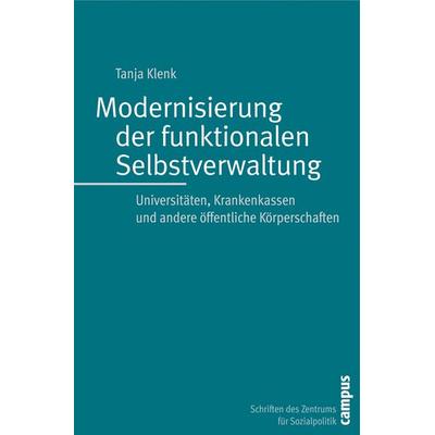 Modernisierung der funktionalen Selbstverwaltung, Taschenbuch von Tanja Klenk, Campus, 978-3-593-38596-9