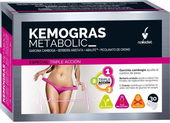 NOVADIET Kemogras Metabolic 30 Cápsulas Vegetales