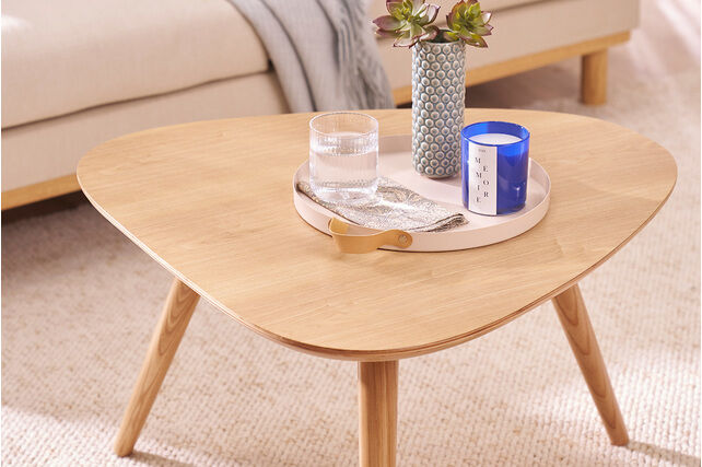Miliboo Design-Couchtisch Eschenholz ARTIK