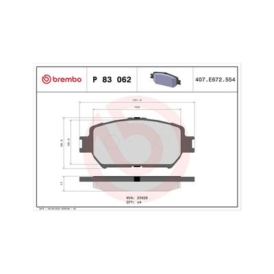 MAGNETI MARELLI Bremsbelagsatz, Scheibenbremse 363700483062 für SATURN