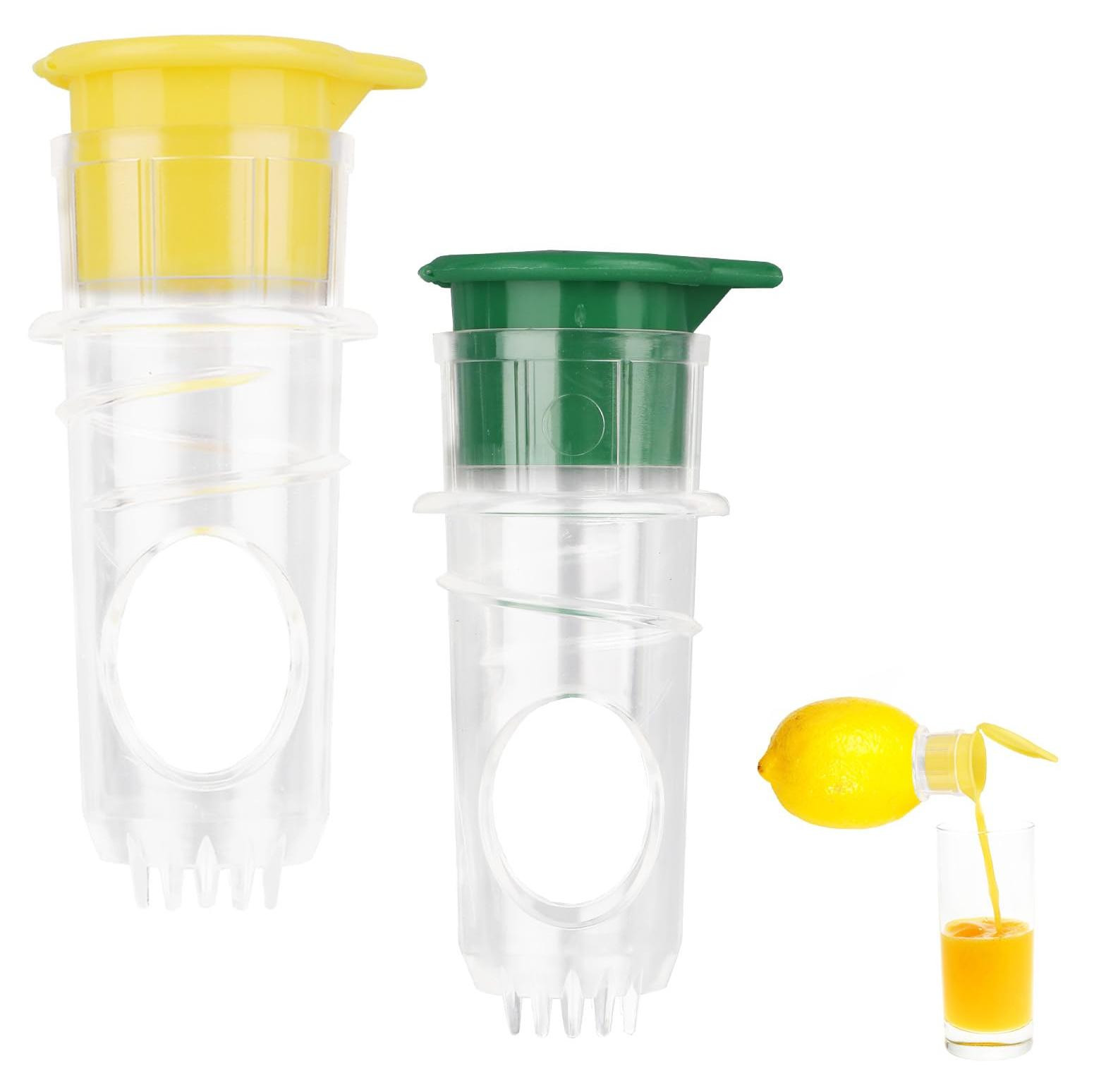 Dripio Citruspersset voor 2 stuks met filter, geel en groen