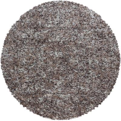 Hochflor-Teppich AYYILDIZ TEPPICHE "Enjoy Shaggy ,auch als Läufer und in Rund", beige, H:50mm Ø:160cm, Kunstfaser, Teppiche, Shaggy, Langflor, meliert, Wohnzimmer, Schlafzimmer