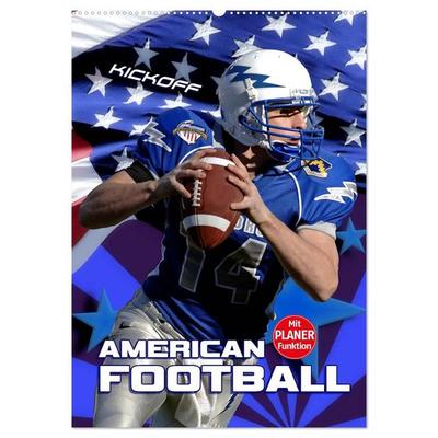 American Football - Kickoff (Wandkalender 2027 DIN A2 hoch), CALVENDO Monatskalender